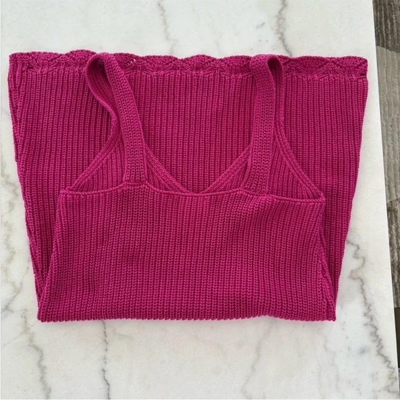 SÉZANE Florinda Fuchsia Knit Dress SOLD OUT ONLINE sz M EUC - Picture 9 of 12